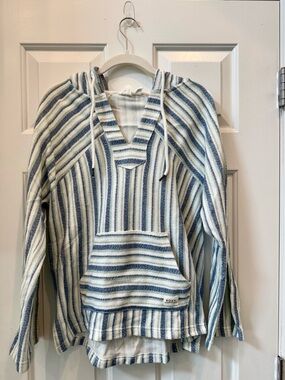 Roxy Striped Baja Hoodie with Matching Shorts